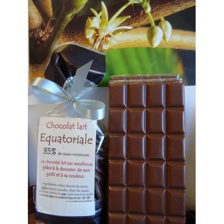 Chocolat Lait 35% cacao EQUATORIALE - Les flocons Pyrénéens